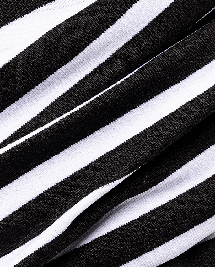 black white striped